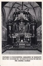 Antica Ak Oltarz Z Cudownym Obrazem W Kaplicy Matki Boskiej Czestochowskiej 78 na sprzedaż  Wysyłka do Poland