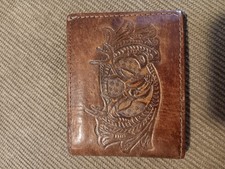 Genuine leather bifold for sale  Middletown