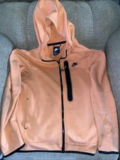 Moletom com capuz Nike Tech zíper completo tamanho pequeno cor rosa pêssego , usado comprar usado  Enviando para Brazil