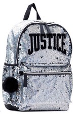 Mochila Justice prata preta flip lantejoulas acolchoada para laptop bolso garrafa de água  comprar usado Mochila Justice prata preta flip lantejoulas acolchoada para laptop bolso garrafa de água  comprar usado  Enviando para Brazil