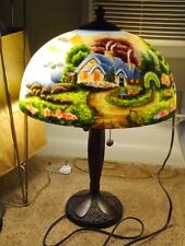 thomas kinkade reverse painted lamps for sale  Syracuse