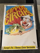 Zippos circus poster for sale  CHRISTCHURCH