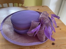 Purple wedding hat. for sale  WARE