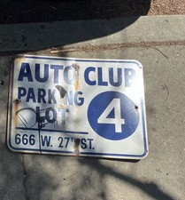 Auto club porcelain for sale  Merced