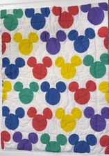 Edredom colorido vintage Disney Mickey Mouse para berço comprar usado  Enviando para Brazil