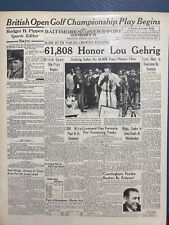 Vintage newspaper headline for sale  Hamilton