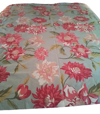 Cortina de ducha Pottery Barn Johanna azul floral algodón decoración de baño 72"x72" segunda mano  Embacar hacia Mexico