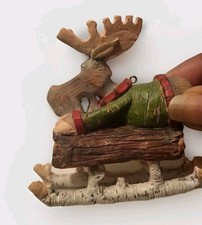 Sledding moose ornament for sale  Castro Valley