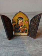 Religious wooden triptych for sale  COVENTRY