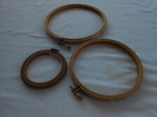 Three embroidery hoops for sale  WREXHAM