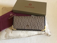 Aigner geldbörse braun gebraucht kaufen  München