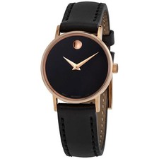 Usado, Relógio feminino Movado Classic Museum quartzo mostrador preto museu 0607320 comprar usado  Enviando para Brazil