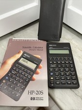 Calculadora científica Hewlett Packard HP 20 S com estojo deslizante e manual testado comprar usado  Enviando para Brazil