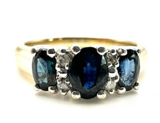 9ct gold sapphire for sale  MANCHESTER
