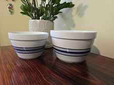 Conjunto de 2 tigelas de mistura caixas e barris bandas azuis comprar usado  Enviando para Brazil
