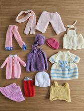Knitted dolls clothes for sale  HARLOW