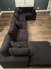 Black sectional couch for sale  Murfreesboro
