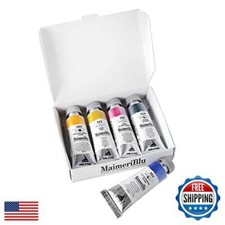 Conjunto introdutório de tinta aquarela pigmento único MaimeriBlu 12ml - 5 peças Pr comprar usado  Enviando para Brazil