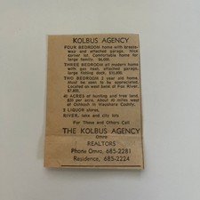Kolbus agency omro for sale  Hinckley