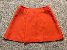 Saia de tênis pickleball plissada vintage anos 60 anos 70 laranja Spalding mini mod Gogo P comprar usado  Enviando para Brazil
