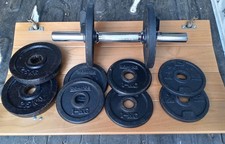 Kurzhantelset gusseisen chrom gebraucht kaufen  Emden