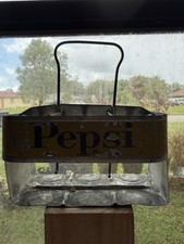 Vintage Bebida Cubana de Metal Pepsi Cola Pacote com 6 Porta-Garrafas/Sem Garrafas Item Raro! comprar usado  Enviando para Brazil
