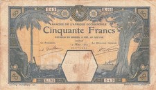 África Occidental Francesa 50 Francos 1929 segunda mano  Embacar hacia Mexico