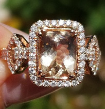 Beautiful morganite diamond for sale  Longwood