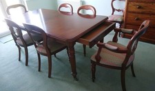 mahogany reproduction dining chairs for sale  BANSTEAD