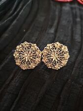 Brincos vintage turcos de filigrana de prata esterlina comprar usado  Enviando para Brazil