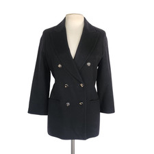 Blazer preto vintage década de 1990 Antonio Baldan peito duplo comprar usado  Enviando para Brazil