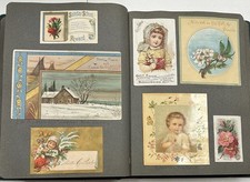 Usado, Antigo álbum de recortes vitoriano início dos anos 1900 — 180 peças. Principalmente publicidade comprar usado  Enviando para Brazil