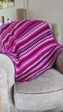Handmade crochet blanket for sale  OBAN