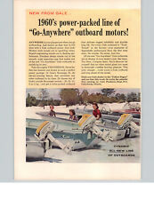 Usado, 1960 PAPER AD 2 PG Gale motores de popa V Sovereign 60 HP COLOR barco a motor comprar usado  Enviando para Brazil