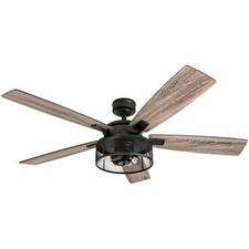 Ventiladores de teto Honeywell 50614-01 Carnegie LED ventilador de teto 52", interno, rústico comprar usado  Enviando para Brazil