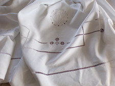 Antique linen sheet d'occasion  Expédié en Belgium