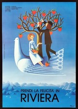 Riviera poster manifesto usato  Torino