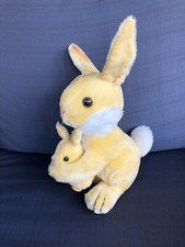 Conjunto Vintage Dakin Nature Bebês Coelho de Pelúcia Amarelo Páscoa Mãe e Bebê 1976 comprar usado  Enviando para Brazil