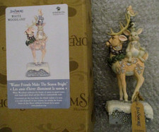 Jim Shore WHITE WOODLAND Winter Friends Make the Season Bright As-Is Box 2020 comprar usado  Enviando para Brazil