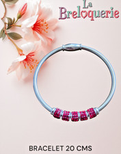 Bracelet breloques acier d'occasion  Viarmes