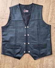 Biker waistcoat black for sale  STOKE-ON-TRENT