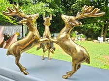Three brass deer for sale  Calhoun