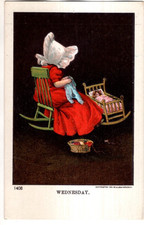 Cartão postal antigo de 1905 (ULLMAN) "QUARTA-FEIRA" - DIA DE CONSERTO, usado comprar usado Cartão postal antigo de 1905 (ULLMAN) "QUARTA-FEIRA" - DIA DE CONSERTO, usado comprar usado  Enviando para Brazil