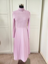 Usado, Vestido de malha Scanlan Theodore crepe margarida rosa malva - grande comprar usado  Enviando para Brazil