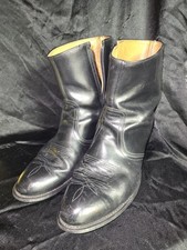 RARO HASSIA Botas de Tornozelo de Couro com Zíper Lateral Tamanho 12 Vestido Salto Médio EUA Neolite comprar usado  Enviando para Brazil