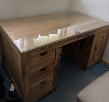 Massivholz schreibtisch maß gebraucht kaufen  Wilnsdorf