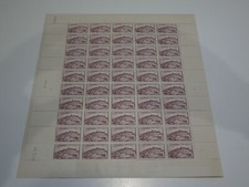 Feuille complete timbres d'occasion  Grièges