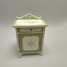 Mesita de noche pintada vintage Hansson casa de muñecas miniatura escala 1:12 segunda mano  Embacar hacia Mexico