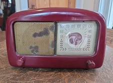 Rádio de mesa vintage Philco Transitone Borgonha - modelo marrom 48-225 tubo  comprar usado  Enviando para Brazil