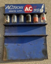 Usado, Velas de ignição vintage de ação AC ponta quente metal display de parede publicidade feita nos EUA comprar usado  Enviando para Brazil